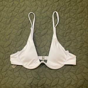 White Swim Bra